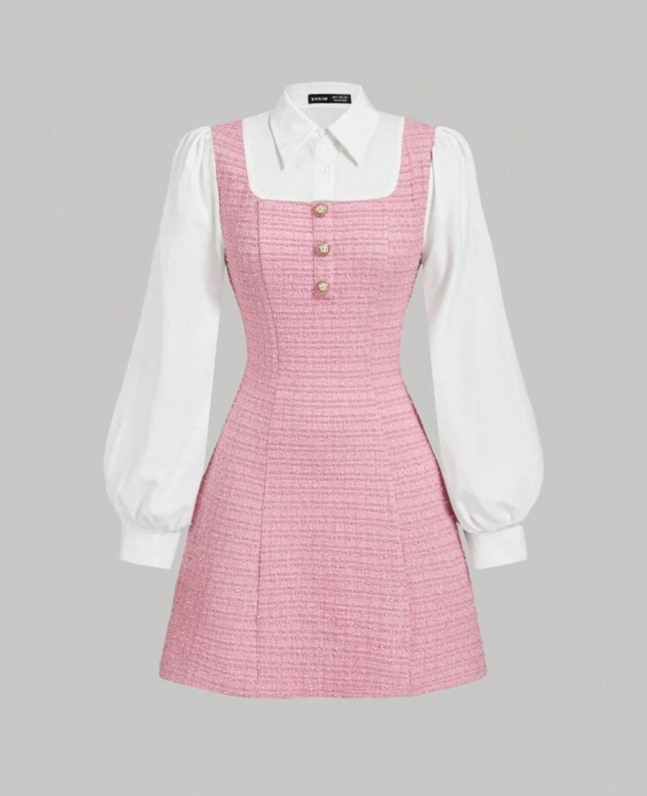 Korean tweed dress