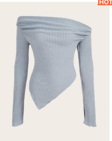 Assymetrical sweater top
