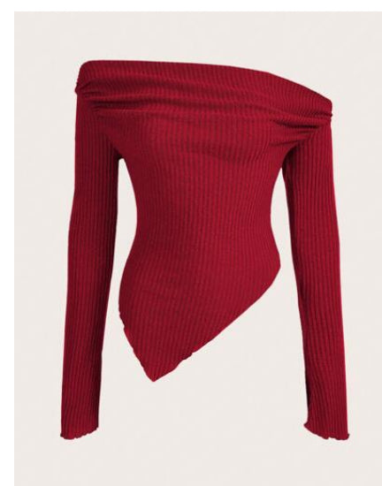 Assymetrical sweater top