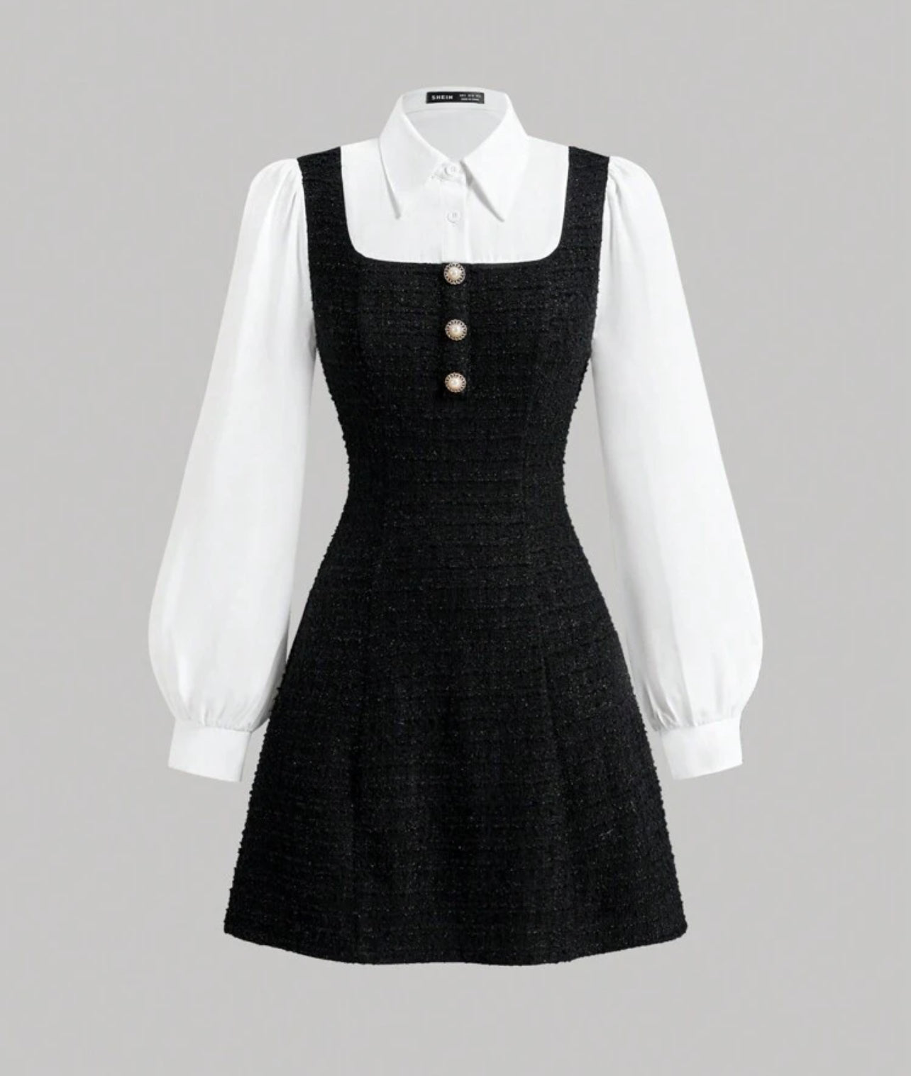 Korean tweed dress
