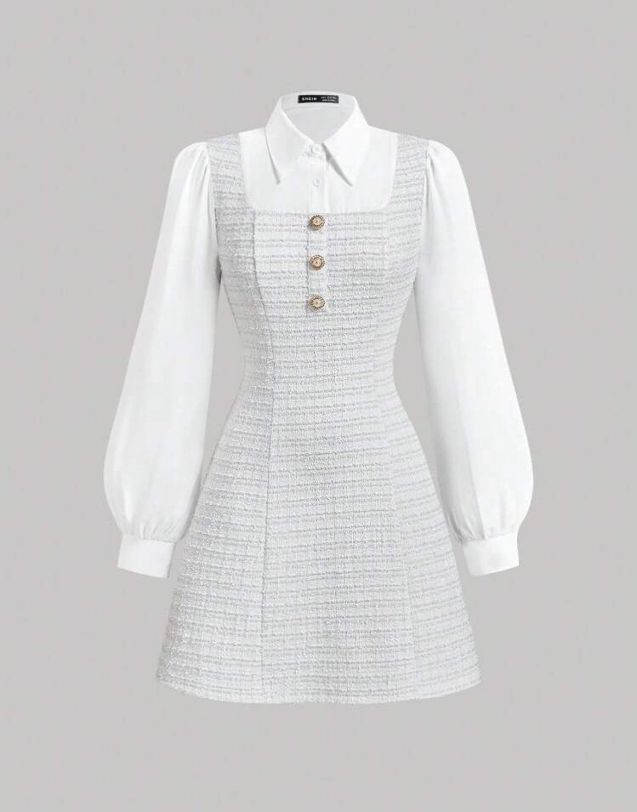 Korean tweed dress