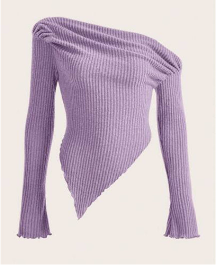 Assymetrical sweater top