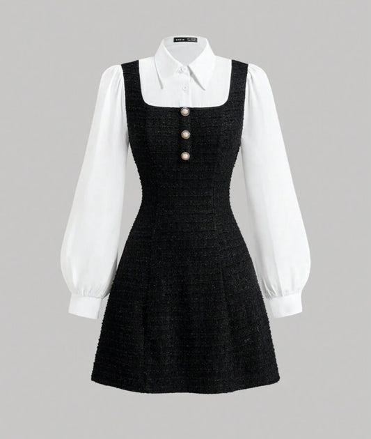 Korean tweed dress